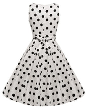 Cute Knee length Sleeveless Wiggle Fit and Flare Dresses Dot Print Ruched A line Bow Dress New Fashion Women Summer Dress