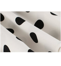 Cute Knee length Sleeveless Wiggle Fit and Flare Dresses Dot Print Ruched A line Bow Dress New Fashion Women Summer Dress