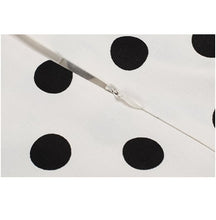Cute Knee length Sleeveless Wiggle Fit and Flare Dresses Dot Print Ruched A line Bow Dress New Fashion Women Summer Dress