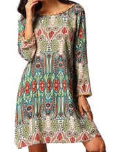 Dashiki Dress Plus sizes 3XL Tribal Print Dresses Loose Casual O-Neck Summer Dresses 2016 Style Summer Fashion New Arrival Dress
