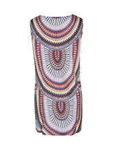 Dashiki Tribal Print Geometric Pattern Short Loose Mini Dress Summer Girl Women Dress Girl Dress High Quality 2016 Lady