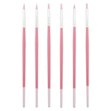 Each Brush is protected by clear plastic tube 6 Pcs Nail Art Pen Brushes Soft Silicone Carving Craft Supplies Pottery Tool Anne