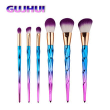 Easy to use and portable 6PCS Make Up Foundation Eyebrow Eyeliner Blush Cosmetic Concealer Brushes kit pincel oval 2017 Anne