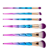 Easy to use and portable 6PCS Make Up Foundation Eyebrow Eyeliner Blush Cosmetic Concealer Brushes kit pincel oval 2017 Anne