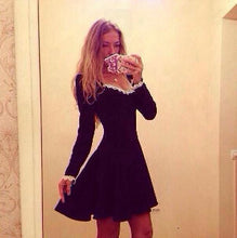 Elegant Sexy Women Summer Dress Black Lace Club Dress European Style Brief Vestidos Femininos 2014 Vestido De Festa