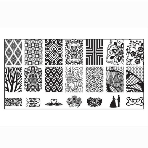 Excellent Quality 1PC Women Nail Art DIY Nail Stamp Stamping Image Plate Print Nail Art Template Stamping tool Anne