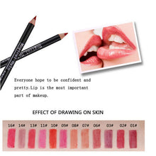 Excellent Quality Easy to draw a delicate thin line 12pcs/Set Waterproof Lip Liner Pencil Long Lasting Lipliner Makeup Tools