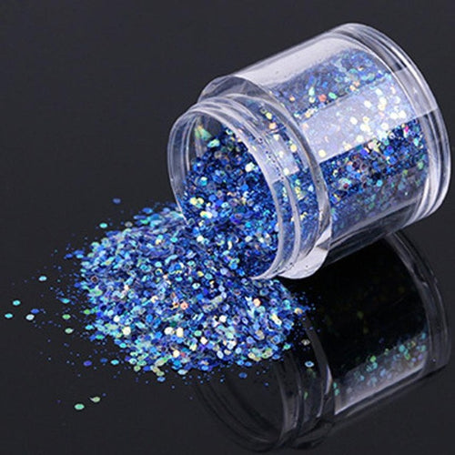 Excellent Quality Sequins Material 10g/Box Gold Sliver Nail Glitter Powder Shinning Nail Mirror Powder 100% brand new Anne
