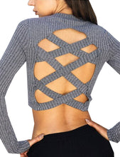 Fall Sexy Full Length Top Pullover Blouse Kintting Solid Backless O-Neck Blouse Women Tops For Autumn Fall Ladies 2017 Blouses