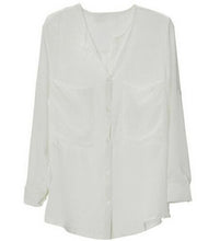 Fashion Casual Chiffon Blouse Black White Women Blouse Ladies Tops Blusas Femininas 2014 Camisas Femininas