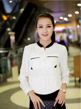 Fashion Casual Loose White Long Sleeve Women Blouse Work Wear Camisas Femininas Blusa Blusas Femininas 2014