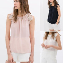 Fashion Casual White Sheer Lace Blouse Ladies Blouses Women Blouse Ladies Tops Camisas Femininas Blusa Blusas Femininas 2014