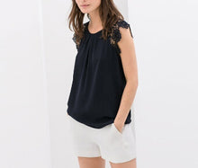 Fashion Casual White Sheer Lace Blouse Ladies Blouses Women Blouse Ladies Tops Camisas Femininas Blusa Blusas Femininas 2014