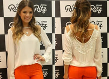 Fashion Lace Women Chiffon Blouse Long Sleeve Blusas Women Blouses Plus Size Blusas Femininas 2014 Camisas Roupas Femininas