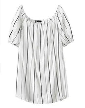 Fashion Sexy Off The Shoulder Striped Women Dress Summer Dress Mini Striped Black&White Summer Dress 2015 Vestido Vestidos