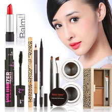 Feel light and soft Makeup Kits Gift Set Eyeshadow Foundation Blusher Powder Lip Gloss Eyelash Kit 2017 Anne