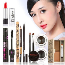 Feel light and soft Makeup Kits Gift Set Eyeshadow Foundation Blusher Powder Lip Gloss Eyelash Kit 2017 Anne