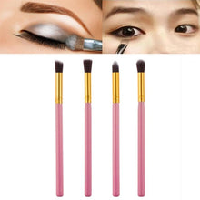 Fibre 170~180mm Fibre Material 4Pcs Makeup Cosmetic Tool Eyeshadow Eye Contour Powder Foundation Blending Brush Set Anne