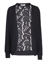 Floral Lace Black Cardigan Kimono Crochet Top Women See Through Open Blouse Patchwork Women Tops And Blouses 2016 New Fashion