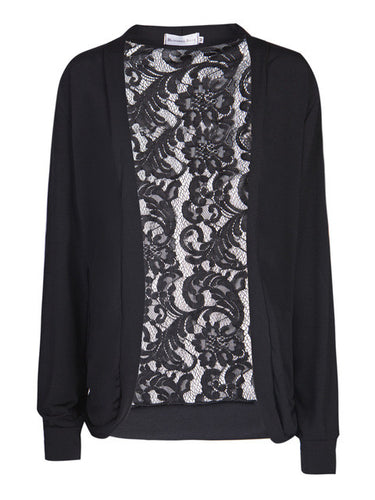 Floral Lace Black Cardigan Kimono Crochet Top Women See Through Open Blouse Patchwork Women Tops And Blouses 2016 New Fashion