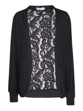 Floral Lace Black Cardigan Kimono Crochet Top Women See Through Open Blouse Patchwork Women Tops And Blouses 2016 New Fashion