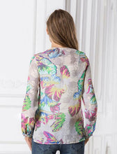 Floral Print Chiffon Blouse Women's Long Sleeve Shirt Women Tops Blusas 2015 Autumn Women Clothing Camisas Blusas Femininas