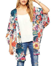 Floral Print Kinomo Open Blouse Women Summer Fashion Loose Long Top Women Tops And Blouses 2016 New Japanese Chiffon Cardigan
