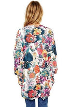 Floral Print Kinomo Open Blouse Women Summer Fashion Loose Long Top Women Tops And Blouses 2016 New Japanese Chiffon Cardigan
