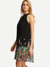 Floral Print Loose Oversized Pleated Dress Shift Women Dress Summer Sundress 2016 Casual Fashion Girl New Arrival Dress
