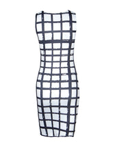 Floral Print Plaid Pattern White Dress Tank Bodycon Club Party Dress Mini Short Dress New Woman Dresses 2016 Summer New Arrival
