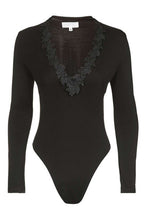 Flower Lace V Neck Bodysuit Black Long Sleeve Romper Stretch Bodycon Romper And Jumpsuits Black Bodysuit 2017 Fashion Leotards