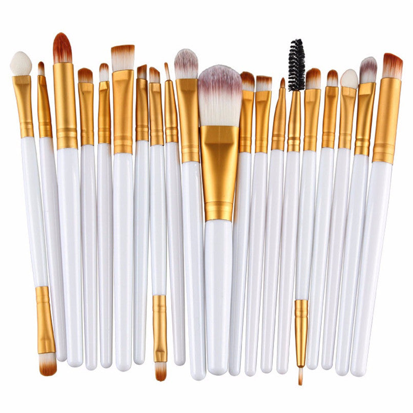 Forward 20pcs Makeup Brush Set Tools Make-up Toiletry Kit Foundation Brush Professional Women Beauty 2016