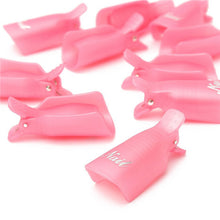 Forward 3 Colors 10pcs Plastic Nail Art Soak Off Cap Clip UV Gel Nail Polish Remover Freeshipping Hot