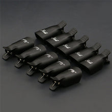 Forward New 10PCS UV Gel Polish Remover Wrap Tool Black Plastic Nail Art Soak Off Cap Clip Freeshipping