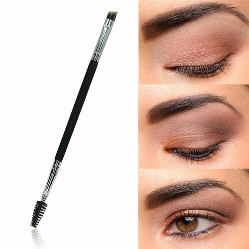 Forward New 1PCS Women Makeup Brushes Bamboo Handle Double Eyebrow Brushes Eyelash Brush + Eyebrow Comb Hot Freeshipping