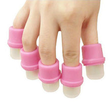 Forward New Arrival 10 pcs Wearable Nail Soak Soakers Polish Remover DIY Acrylic UV Gel Cap Tip Set Freeshipping
