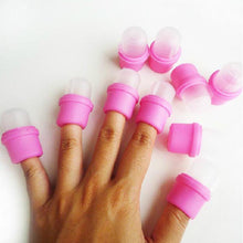 Forward New Arrival 10 pcs Wearable Nail Soak Soakers Polish Remover DIY Acrylic UV Gel Cap Tip Set Freeshipping