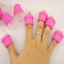 Forward New Arrival 10 pcs Wearable Nail Soak Soakers Polish Remover DIY Acrylic UV Gel Cap Tip Set Freeshipping