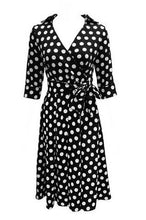 Front Big Bow Bowknot V Neck Women Noble Dress Summer Elegant Pleated Black Dress With Belt Swing Rockabilly Half Sleeve