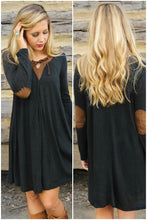Front Tie Up Ankle Patch Shift Dress Loose Boho Women Black Dress Bohemian Style Girl Autumn Casual Dress 2016 High Quality