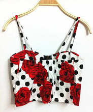 Front Zipper Floral Printed Polka Dot Rose Pattern Tribal Print Strappy Bra Sexy Bralet Bralette Crop Top Camis Sexy Casual