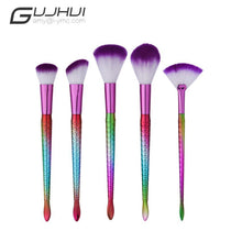GUJHUI 5PCS Make Up Foundation Eyebrow Eyeliner Blush Cosmetic Concealer Brushes pinsel 2017 Anne