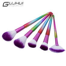 GUJHUI 5PCS Make Up Foundation Eyebrow Eyeliner Blush Cosmetic Concealer Brushes pinsel 2017 Anne