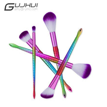 GUJHUI 5PCS Make Up Foundation Eyebrow Eyeliner Blush Cosmetic Concealer Brushes polvos para la cara Anne