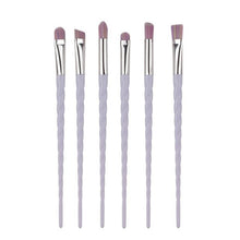 GUJHUI 6Pcs Colorful Cosmetic Eyebrow Eyeshadow Brush Makeup Brush Sets Kits Tools pinceles de maquillaje profesional Anne