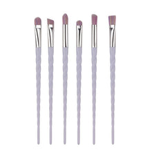GUJHUI 6Pcs Colorful Cosmetic Eyebrow Eyeshadow Brush Makeup Brush Sets Kits Tools pinceles de maquillaje profesional Anne