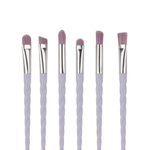GUJHUI 6Pcs Colorful Cosmetic Eyebrow Eyeshadow Brush Makeup Brush Sets Kits Tools pinceles de maquillaje profesional Anne
