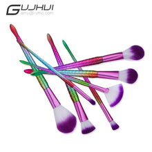 GUJHUI 7PCS Make Up Foundation Eyebrow Eyeliner Blush Cosmetic Concealer Brushes tool set 2017 Anne