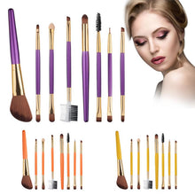 GUJHUI 8PCS Make Up Foundation Double Head Eyebrow Eyeliner Blush Cosmetic Concealer Brushes trucco Anne