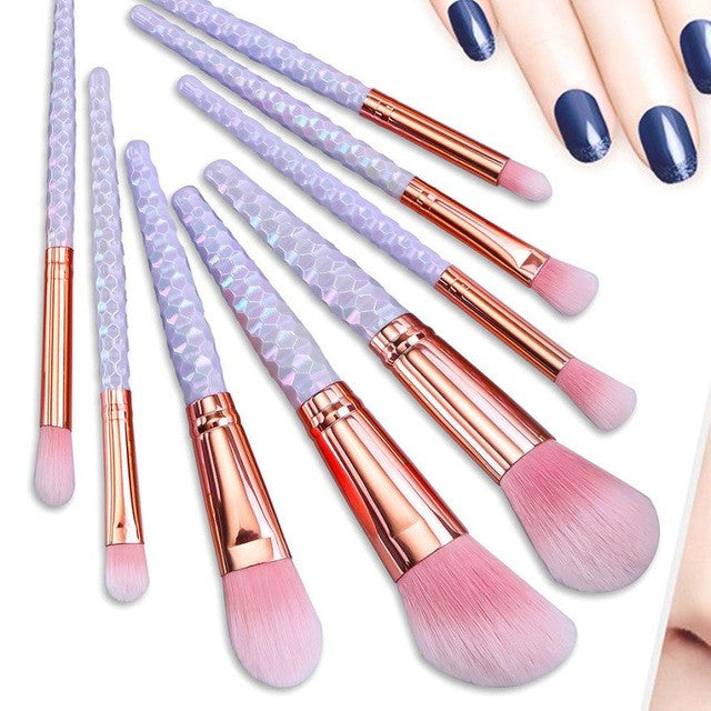 GUJHUI 8PCS Make Up Foundation Eyebrow Eyeliner Blush Cosmetic Concealer Brushes Easy to use and portable kit de pinceis 2017